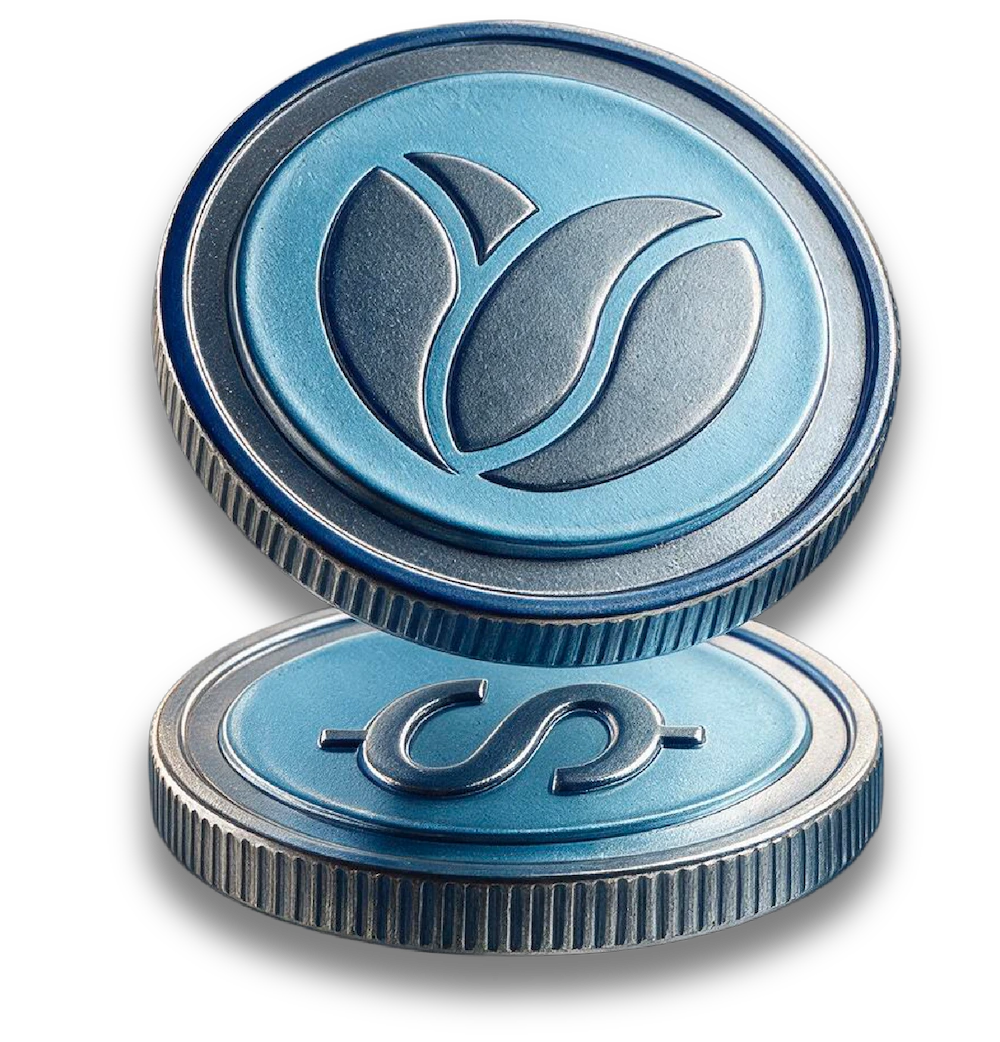 Moneda Puntos Azules