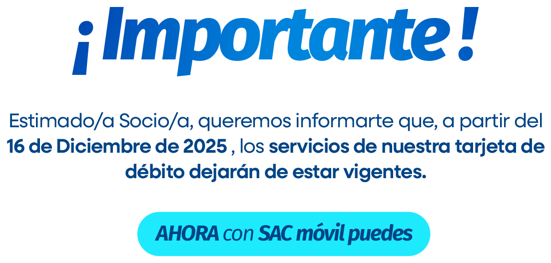 Mensaje importante sobre SAC móvil